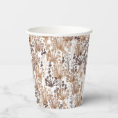 Rustikale Boho Thorn & Thistle Outdoorsy Pappbecher (Rückseite)