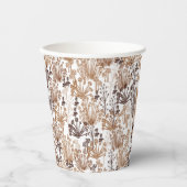 Rustikale Boho Thorn & Thistle Outdoorsy Pappbecher (Vorderseite)