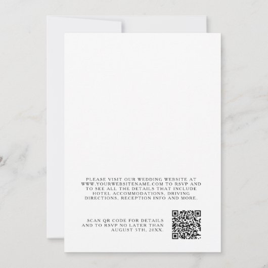 Rustikale Boho Wasserfarbe Zitronenfrüchte Zitrusf Einladung (Rückseite)