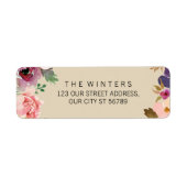 Rustikale Boho Watercolor-Blume Hochzeit (Vorne)