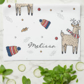 Rustikale Boho Weihnachtsfamilie Geschirrtuch (Gefaltet)