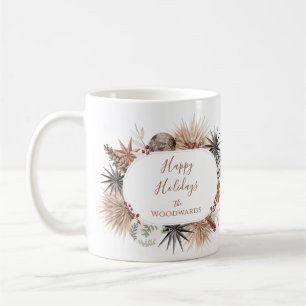 Rustikale Boho Weihnachtsfeiertage-Tasse Kaffeetasse