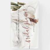 Rustikale Boho-Western | Hochzeitsdusche Willkomme Banner (Vertikal)