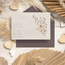 Rustikale Boho Wildblume Bohemisch Hochzeit