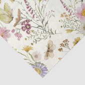 Rustikale boho-Wildblume Seidenpapier (Detail)