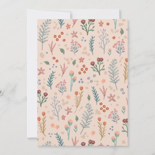 Rustikale Boho-Wildblumen Hochzeiten von Tischnumm (Rückseite)