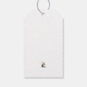 Rustikale Boho Wildblumen Kupferhochzeit Geschenkanhänger (Rückseite)