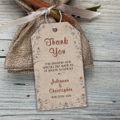 Rustikale Boho Wildblumen Terracotta Gastgeschenk  Geschenkanhänger