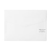 Rustikale Boho Woodland Animals Wasserfarbenhochze Rundum-Adressaufkleber (Rückseite)