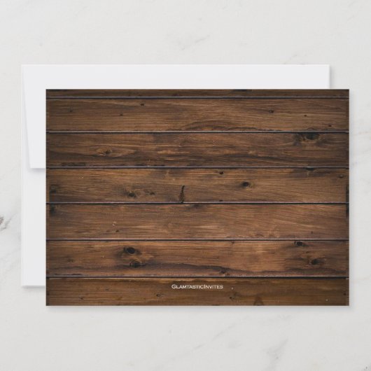 Rustikale Boot Country Bridal Western Kinderdusche Einladung (Rückseite)