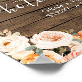 Rustikale Boots & Bubbly Brautparty Foto Booth Poster (Ecke)