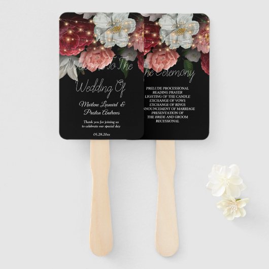 Rustikale bordeauxfarbene Blumenzwiebelleuchten Ho Fächer (Vorne und Hinten)