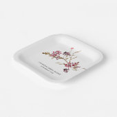 Rustikale Botanicals Brautparty Paper Teller (Gewinkelt)