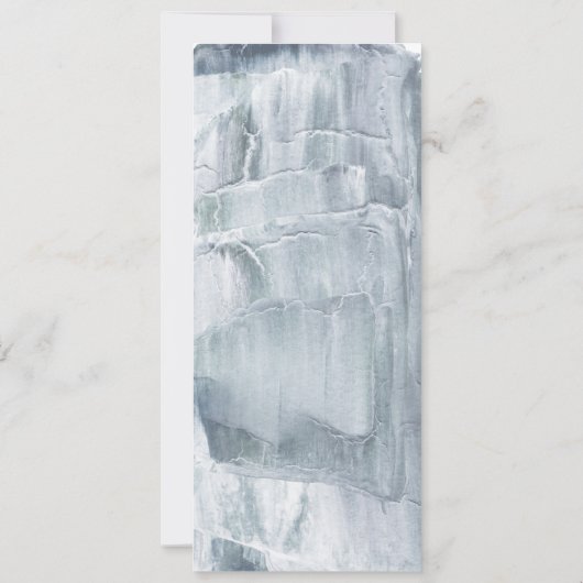 rustikale Botanics Hochzeitsessen Menü Einladung (Rückseite)