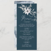 rustikale Botanics Hochzeitsessen Menü Einladung (Vorne/Hinten)