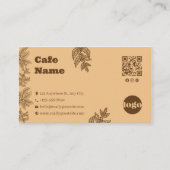 Rustikale Botanik-Cafe-Geschäftskarten-Vorlage Treuekarte (Vorderseite)