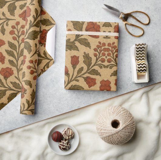 Rustikale Botanik Geschenkpapier (Kunsthandwerk)