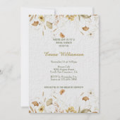Rustikale Botanikale Brautparty anpassen Einladung (Vorderseite)