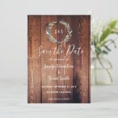 Rustikale botanische Aquarellbilder Save the Date (Stehend Vorderseite)