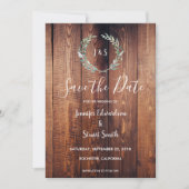 Rustikale botanische Aquarellbilder Save the Date (Vorderseite)