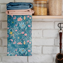 Rustikale botanische Aquarellfarben Blume Familien