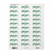 Rustikale Botanische Blätter Hochzeit (Vorne)