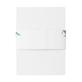 Rustikale Botanische Blätter Hochzeit Einladungsbanderole (Rückseitenbeispiel)