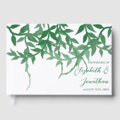 Rustikale Botanische Blätter Hochzeit Gästebuch (Vorderseite)