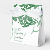 Rustikale Botanische Blätter Hochzeit Geschenkschachtel (Vorderseite)