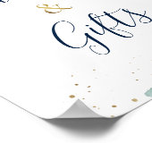 Rustikale Botanische Blumenkarten und Geschenke Poster (Ecke)