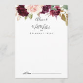 Rustikale Botanische Blumenzwiebeln Hinweiskarte (Vorderseite)