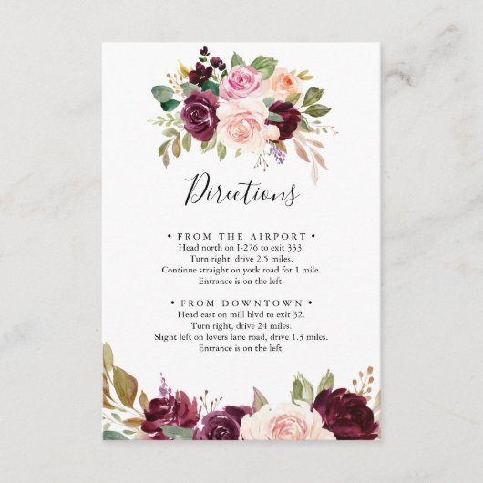 Rustikale botanische Foliage Hochzeiten Begleitkarte (Vorderseite)