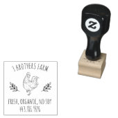Rustikale botanische Frischeier Gummistempel (Stempel)
