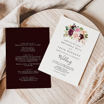 Rustikale Botanische Front- & Back-Hochzeit