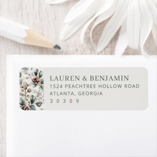 Rustikale botanische Grenze in Grün (Insitu)