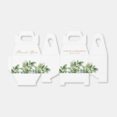 Rustikale Botanische Grün- und Goldfolienhochzeit Geschenkschachtel (Ungefaltet)