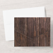 Rustikale Botanische Hochzeit All In One Einladung (Rückseite)