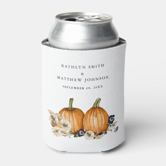 Rustikale botanische Hochzeit im Herbst Dosenkühler (Kanne Vorderseite)