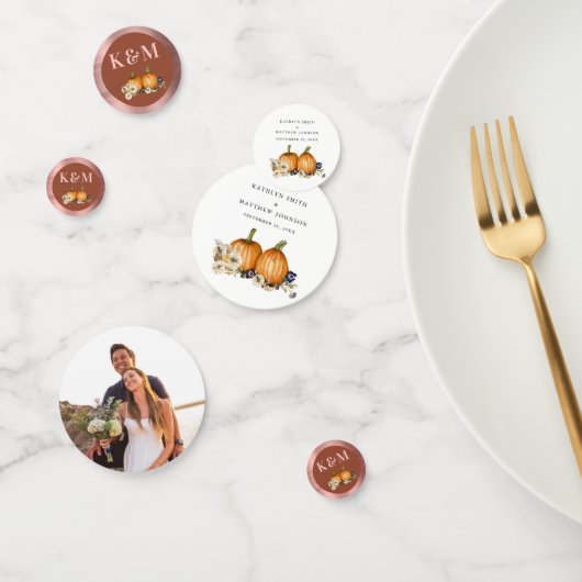 Rustikale botanische Hochzeit im Herbst Konfetti (Gruppe)