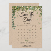 Rustikale botanische Hochzeit speichert die Datums Save The Date (Vorne/Hinten)