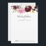 Rustikale botanische Hochzeiten der Weisheit Hinweiskarte<br><div class="desc">Diese rustikale, blumengeschmückte botanische Hochzeitskarte mit Ratschlägen zur Weisheit ist perfekt für eine moderne Hochzeit. Das Design besticht durch hübsche und farbenfrohe handgezeichnet Blume und ein hübsches Laub. Diese Karten sind ideal für Hochzeiten, Brautparty, Babydusche, Graduiertenfest u.v.m. Personalisieren Sie die Karten mit den Namen der Braut und Bräutigam, den Eltern,...</div>