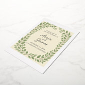 Rustikale botanische Hochzeitseinladung - Eukalypt Folieneinladung (Gedreht)