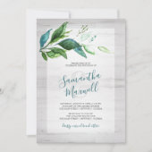 Rustikale Botanische Hochzeitssaison (Vorderseite)
