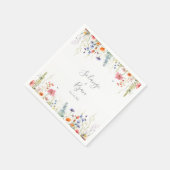 Rustikale Botanische Hochzeitsserviette von der Wi Serviette (Ecke)