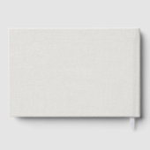 Rustikale botanische Monogramm-Hochzeit Gästebuch (Rückseite)