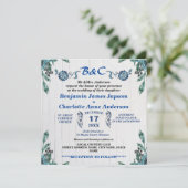 Rustikale Botanische Monographie Einladung (Stehend Vorderseite)