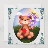 Rustikale Botanische Monographie Einladung (Rückseite)