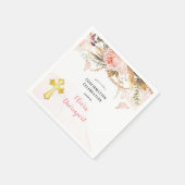 Rustikale Botanische Schmetterlingsbestätigung Serviette (Ecke)