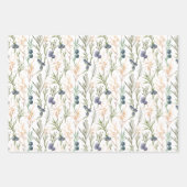 Rustikale botanische Vegetation, Berries & Pine Co Geschenkpapier Set (Vorderseite)