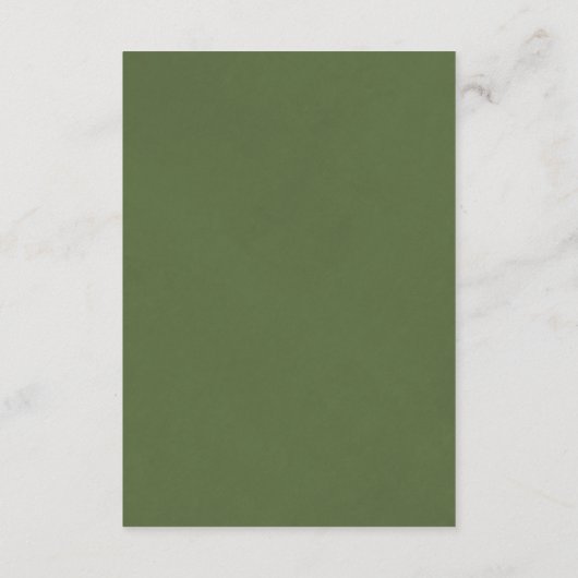 Rustikale botanische Vegetation Details zur Hochze Begleitkarte (Rückseite)